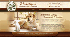 Desktop Screenshot of manalapananimalhospital.com